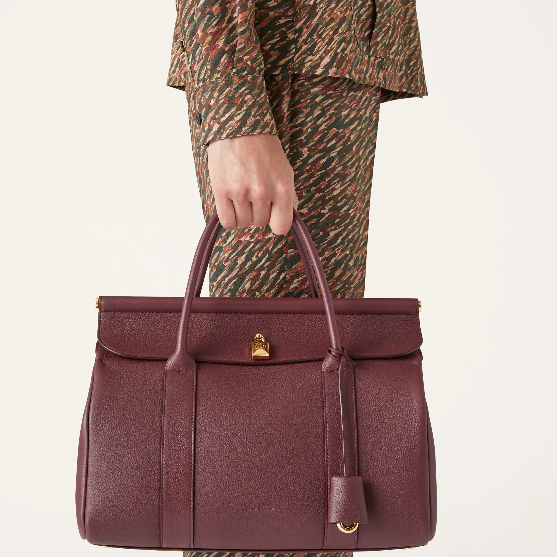 Loro Piana Loom bag L32 in Grained Calfskin