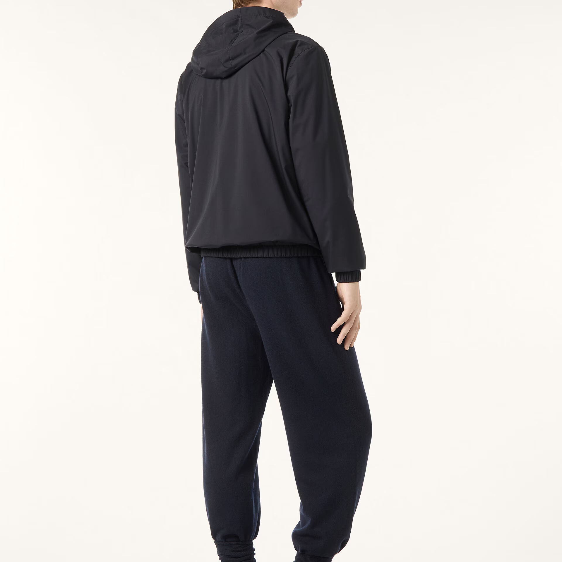 Loro Piana Hooded Bomber in Microfibre - Storm System®