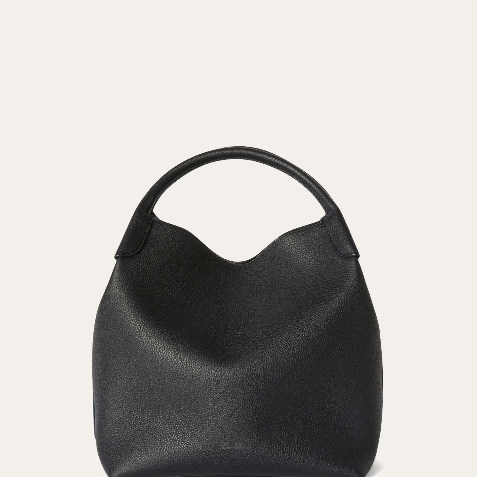 Loro Piana Large Bale bag in Grained Calfskin