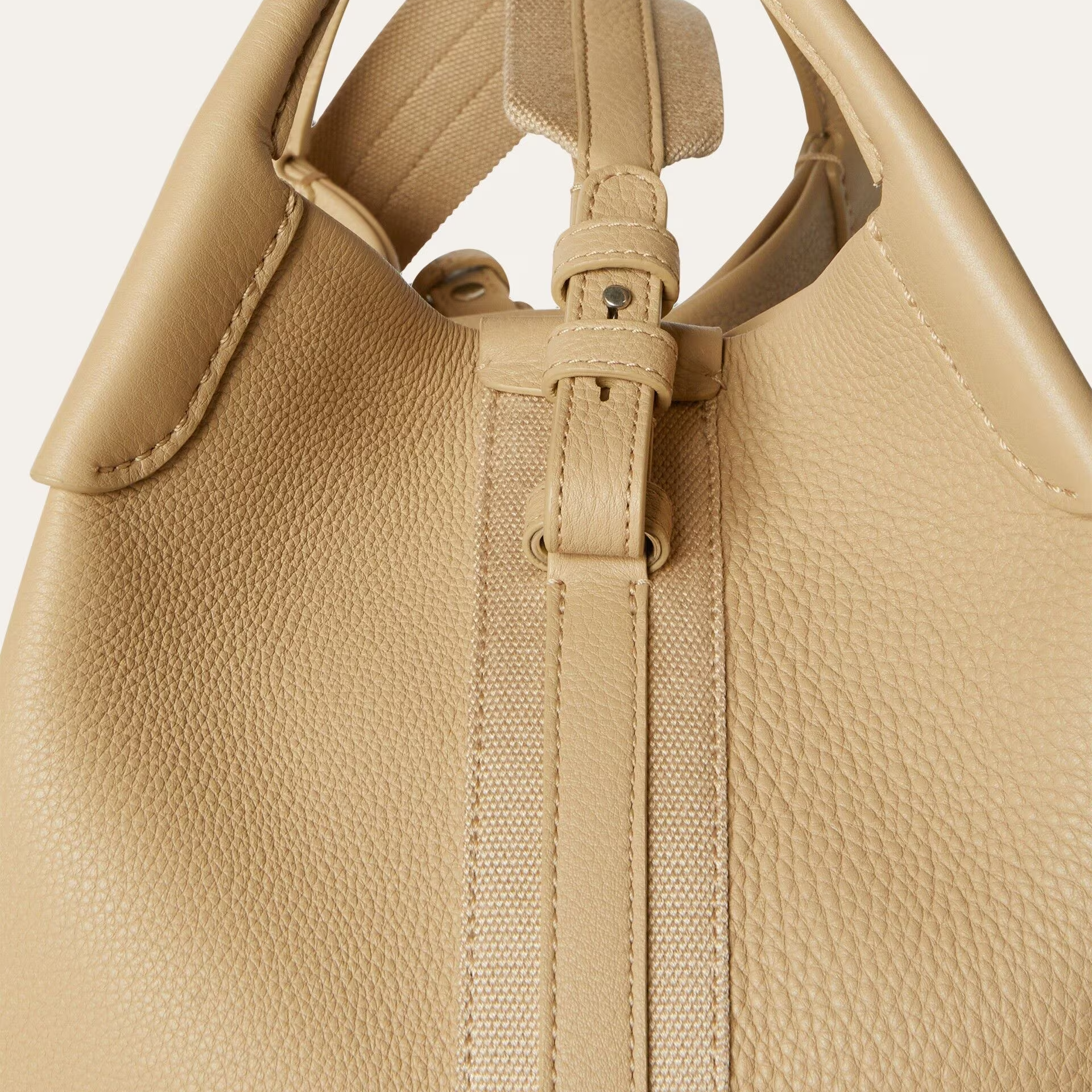 Loro Piana Large Bale bag in Grained Calfskin