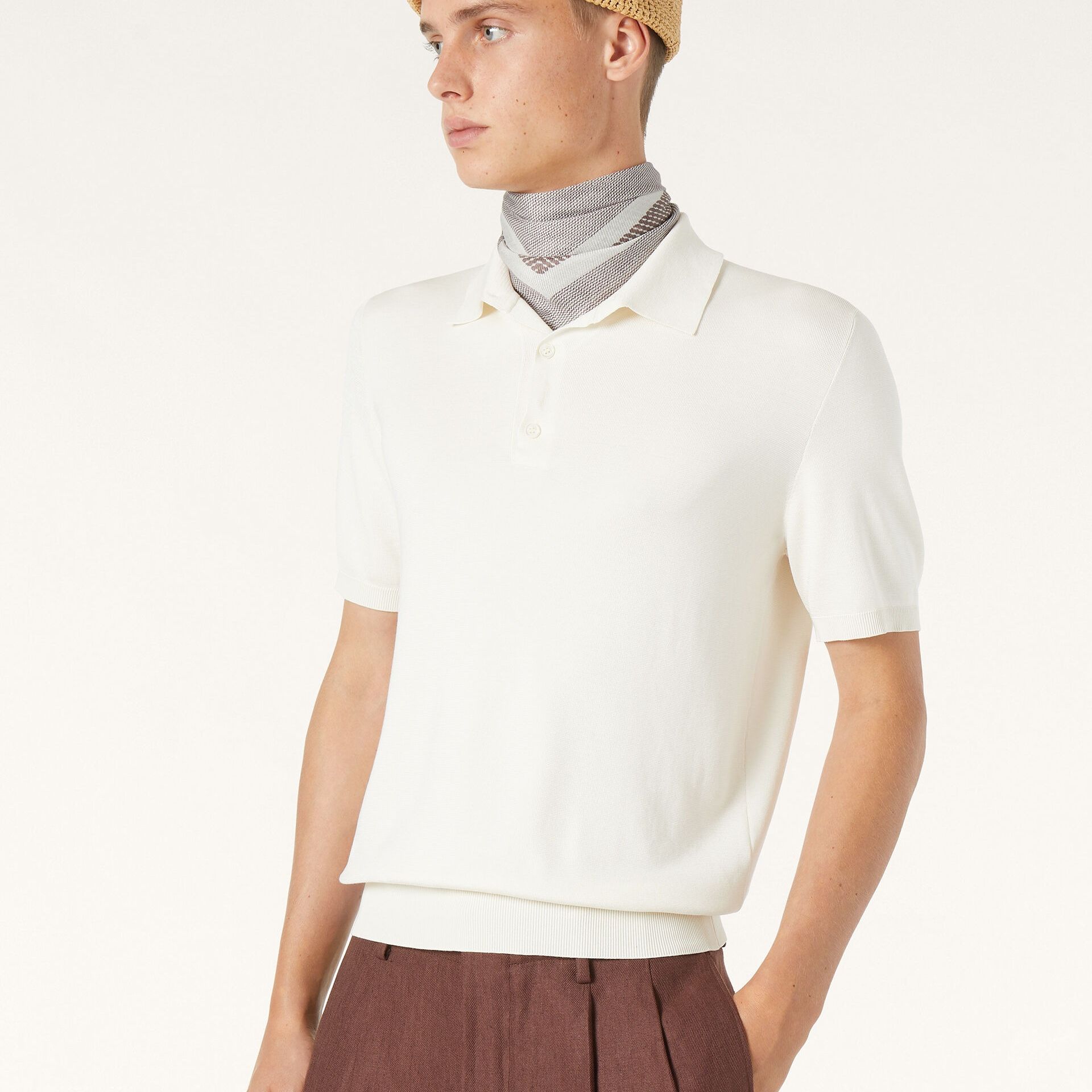 Loro Piana Lyskamm Polo Shirt in Silk