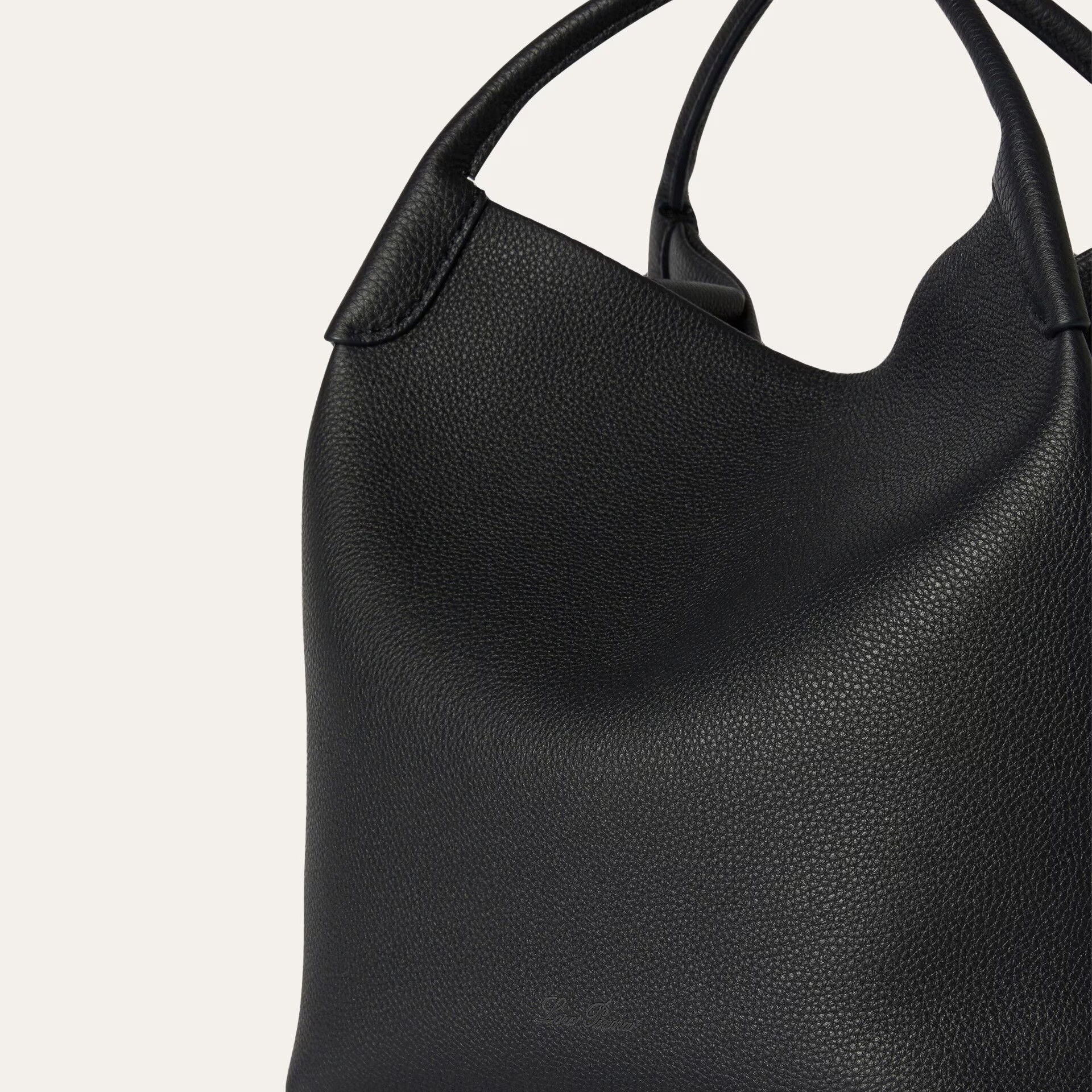 Loro Piana Large Bale bag in Grained Calfskin