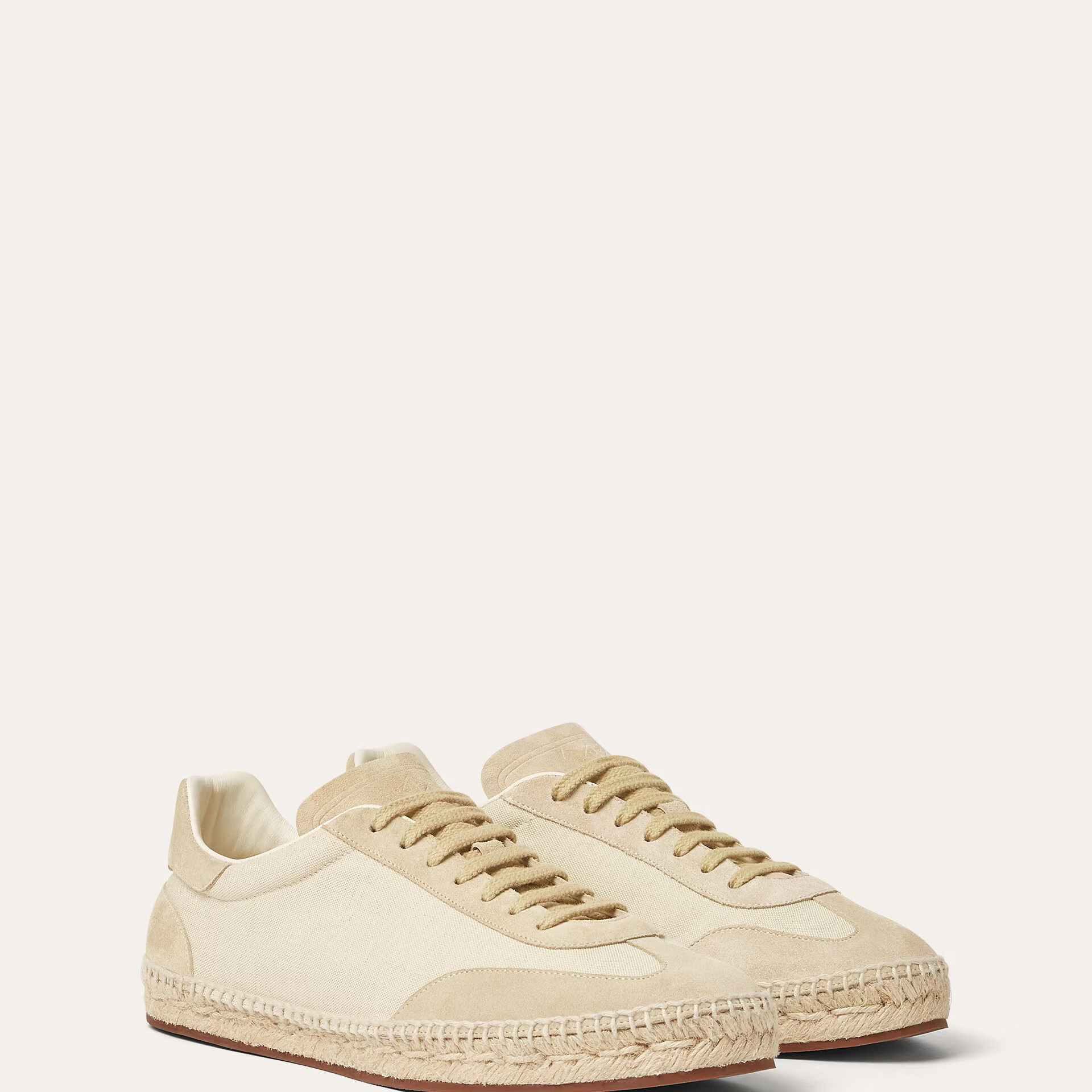 Loro Piana Sea Tennis Walk Sneaker in Cotton, Linen - Rain System®
