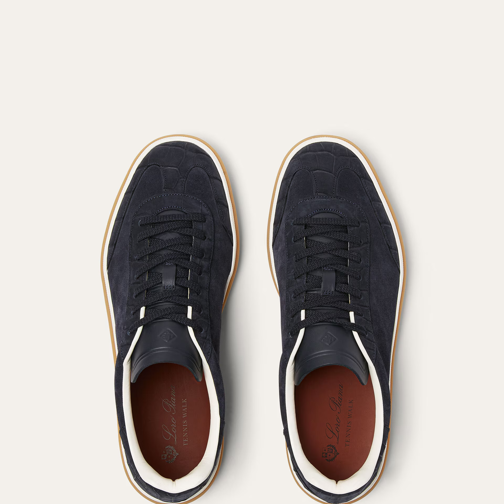 Loro Piana Tennis Walk Sneaker in Suede Calf Split