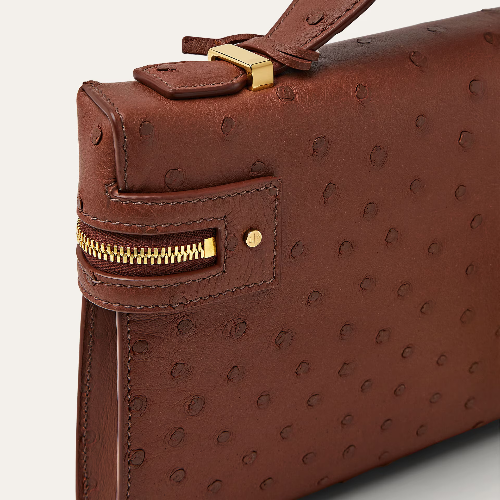 Loro Piana Extra Clutch L29 in Ostrich Leather