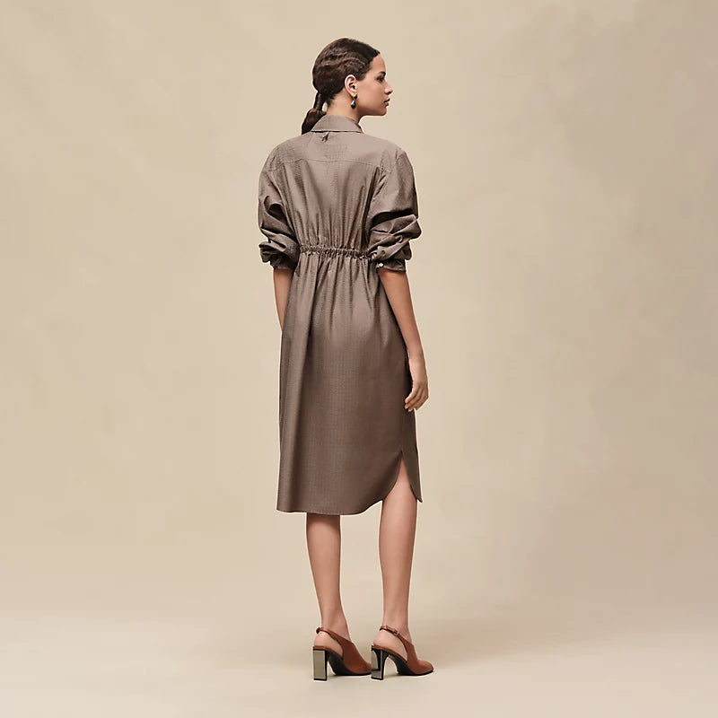 Hermès "Mosaique" shirt dress