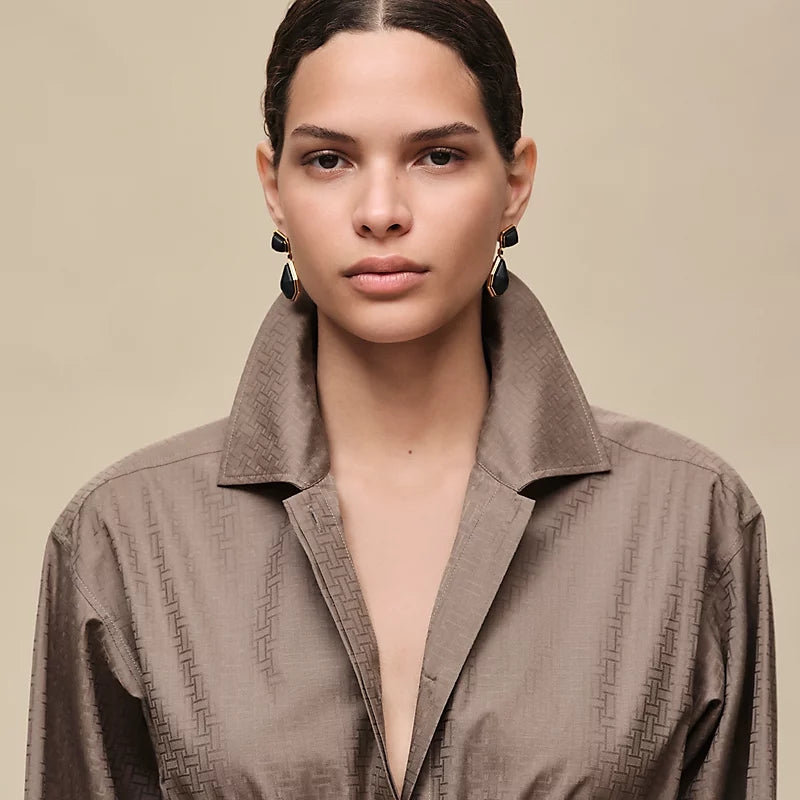 Hermès "Mosaique" shirt dress