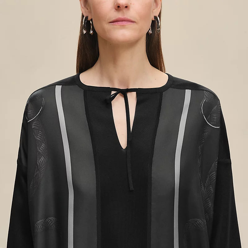 Hermès "Palefroi Remix" twillaine vareuse blouse