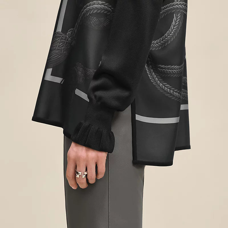 Hermès "Palefroi Remix" twillaine vareuse blouse