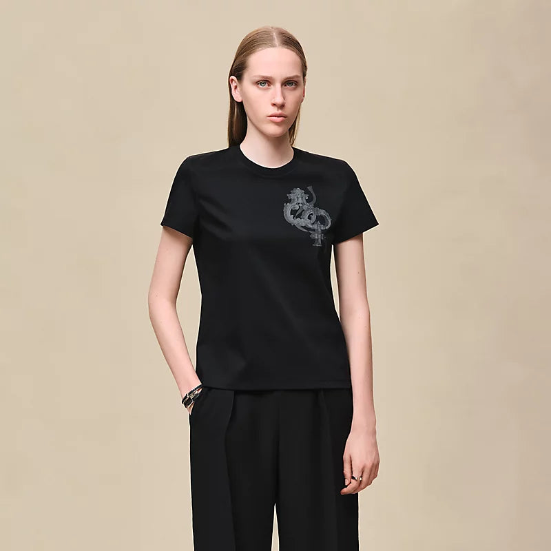 Hermès Printed straight t-shirt