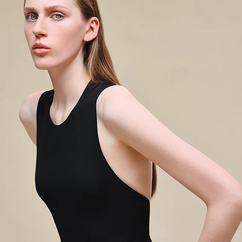 Hermès Ruffled long dress