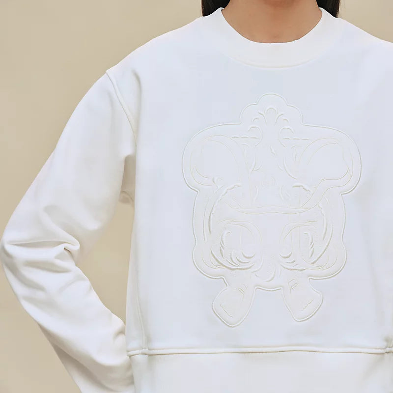 Hermès Sweatshirt with embroidered darts